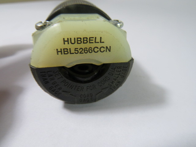 Hubbell HBL5266CCN Plug 15A 125V 3W 2P USED - Industrial